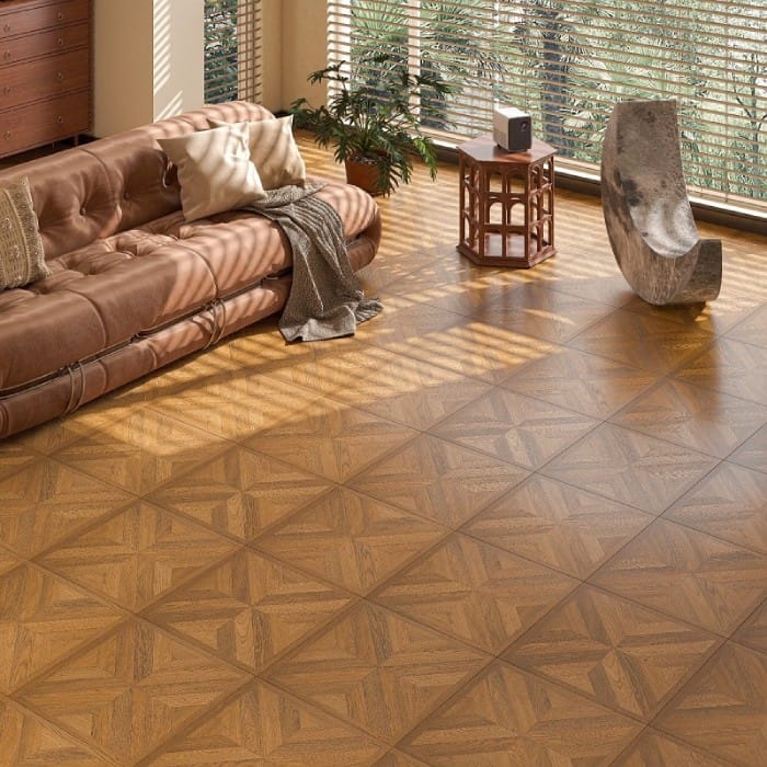 Sàn gỗ nhập khẩu Đức Rustic Luxury sàn gỗ cho phòng khách - Ảnh 3