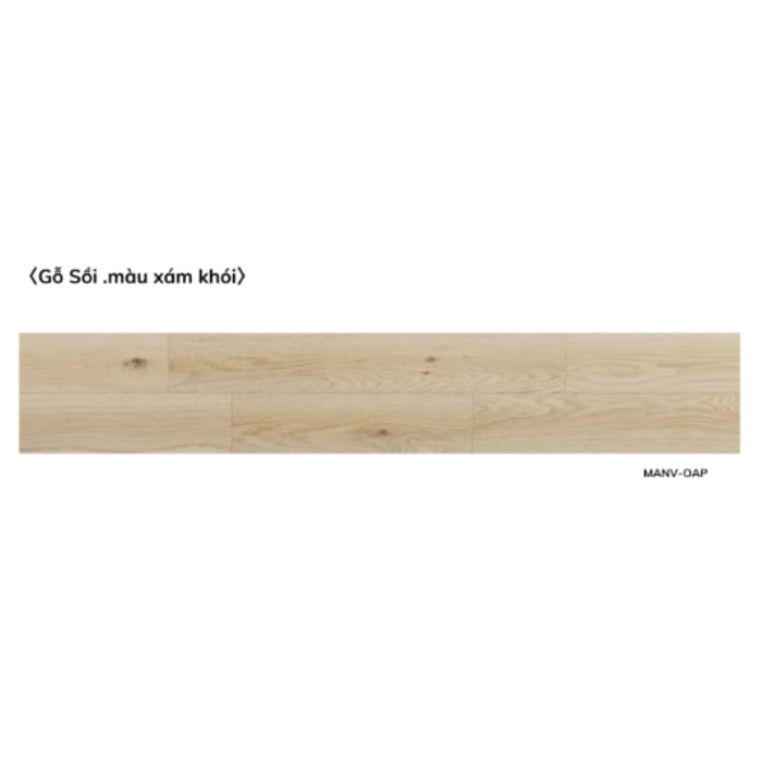 Sàn gỗ sồi màu xám khói sàn gỗ kỹ thuật tự nhiên MANV-OAP - Ảnh 2