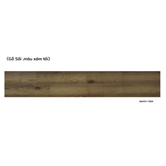 Sàn gỗ sồi màu xám tối sàn gỗ giá rẻ hàng sẵn kho MANV-ODK - Ảnh 2