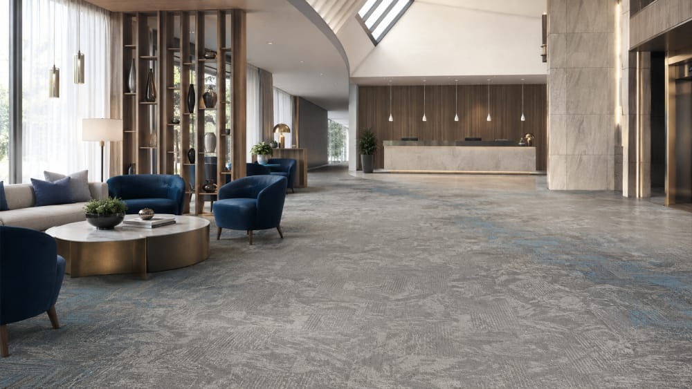 Phối cảnh minh họa Mountain DV200 và Mosaic DV202 trong không gian khách sạn hiện đại