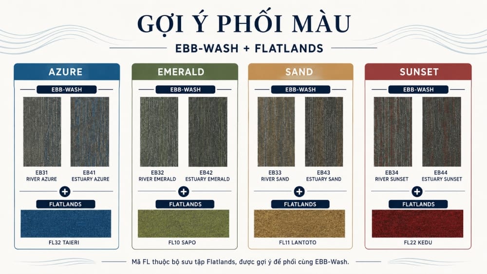Gợi ý phối màu Ebb-Wash và Flatlands